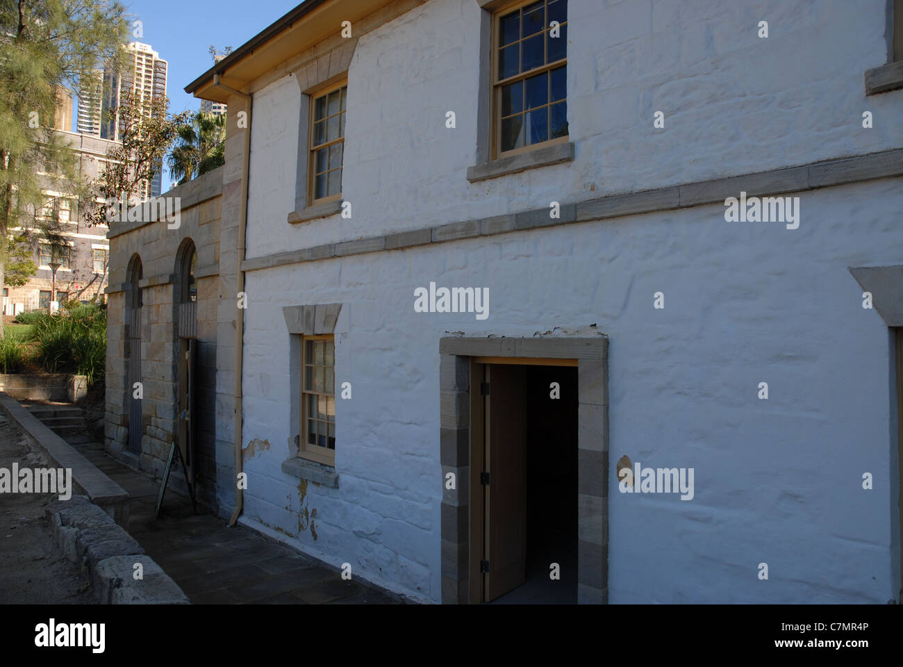 CADMAN's Cottage, George Street North, The Rocks, Sydney, nuovo Galles del Sud, Australia Foto Stock