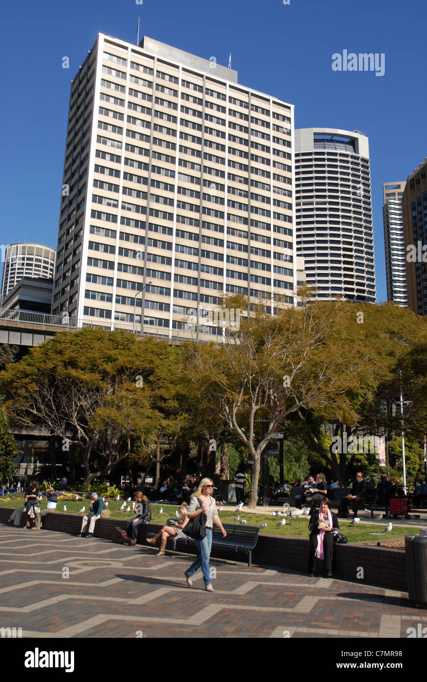 Prima flotta park, Circular Quay, Sydney, NSW, Australia Foto Stock