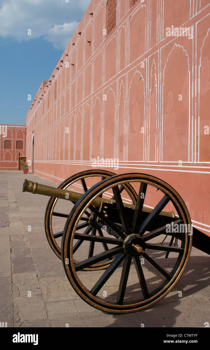 Canon City Palace Jaipur India Rajasthan Foto Stock