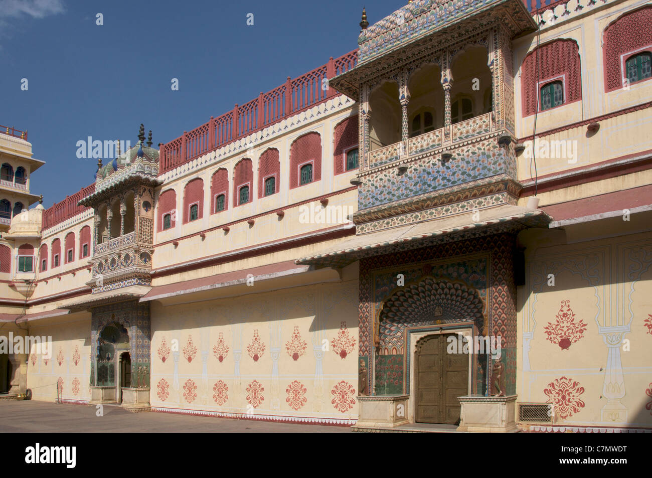 Pitam Niwas Chowk City Palace Jaipur India Rajasthan Foto Stock