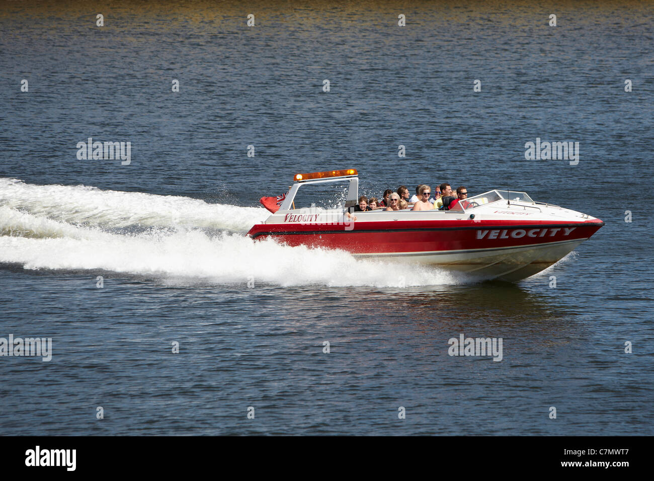 Velocità Velocità barca a Whitby Foto Stock