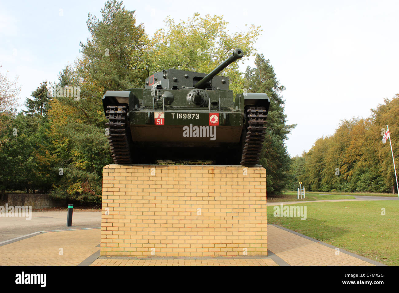 7 blindato di ratti nel deserto Memorial Mundford Thetford Norfolk Inghilterra Foto Stock