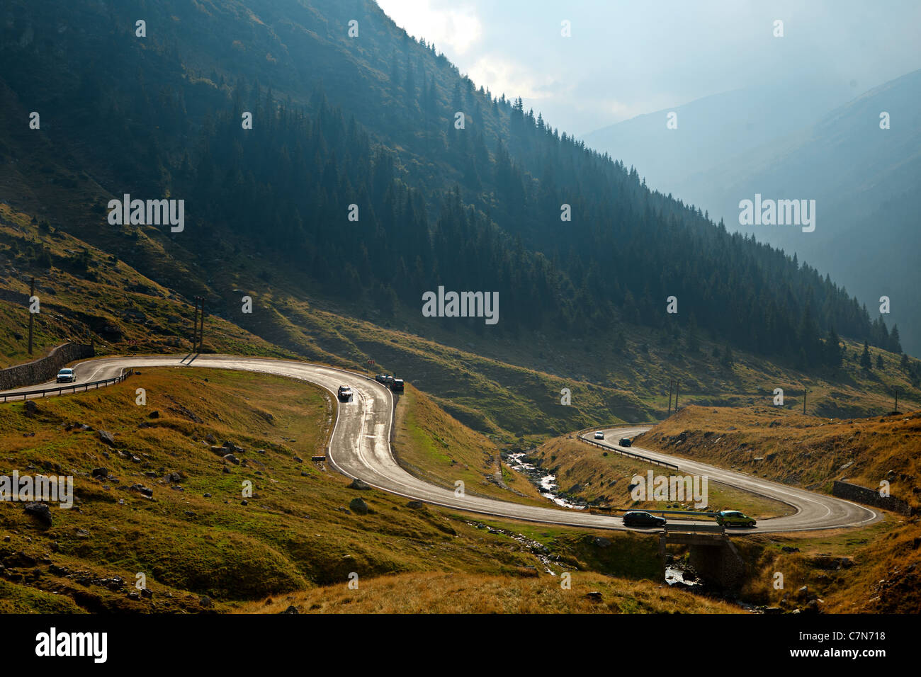 Transfagarasan strada panoramica, Romania Foto Stock