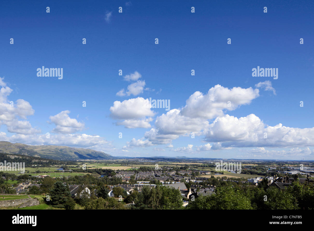 Vista dal castello di Stirling Esplanade Scozia Scotland Foto Stock