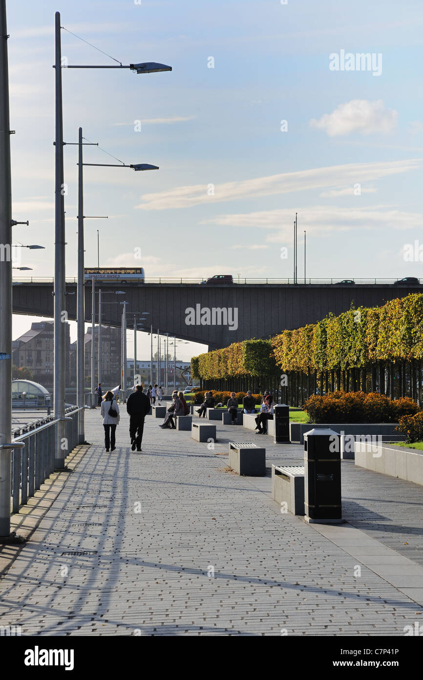 Broomilaw waterfront la rigenerazione Foto Stock