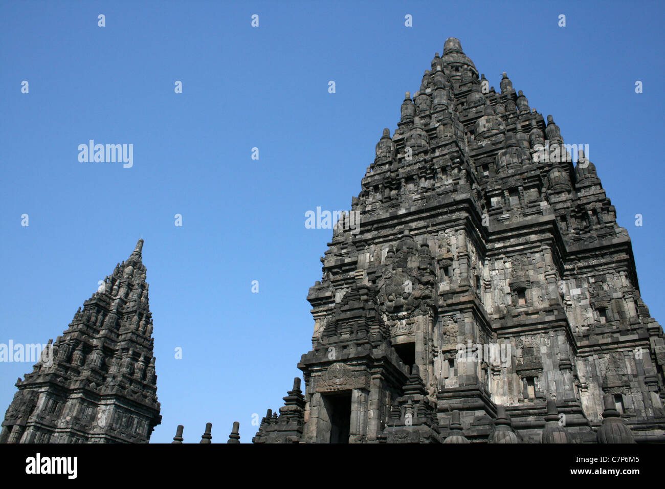 Tempio di Prambanan, Giava centrale, Indonesia Foto Stock