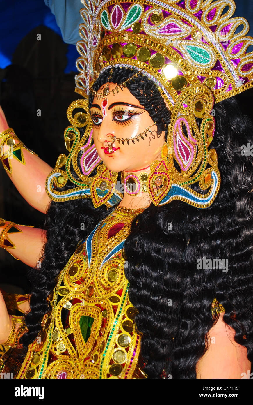 festival di Durga Foto Stock