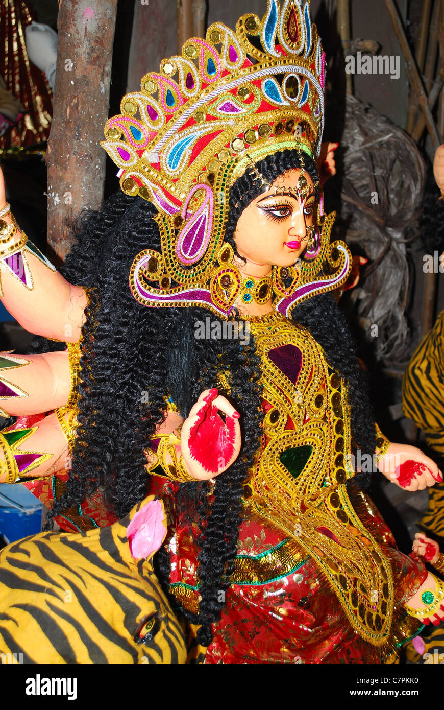 festival di Durga Foto Stock
