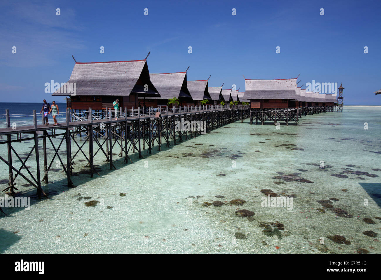 Kapalai resort Kapalai Island, Borneo Malaysia Foto Stock