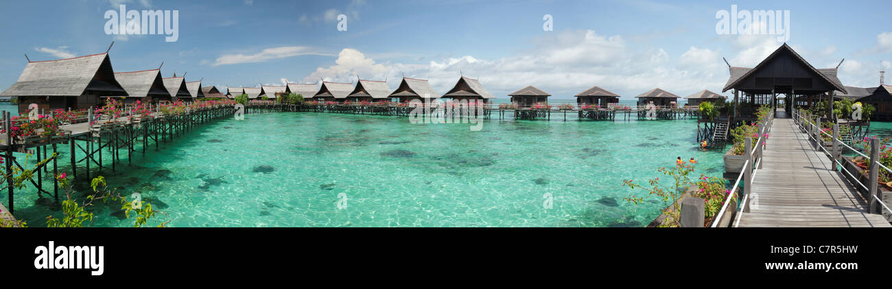 Kapalai resort Kapalai Island, Borneo Malaysia Foto Stock