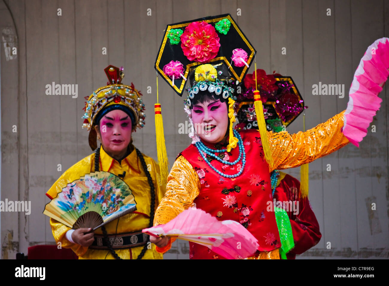 Stile di Yangzhou opera locale, Yangzhou, provincia dello Jiangsu, Cina Foto Stock