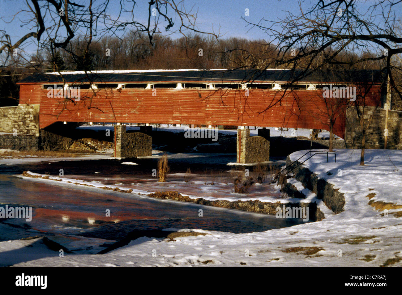Wehr's Bridge Orefield, Lehigh County, Pennsylvania, STATI UNITI D'AMERICA Foto Stock