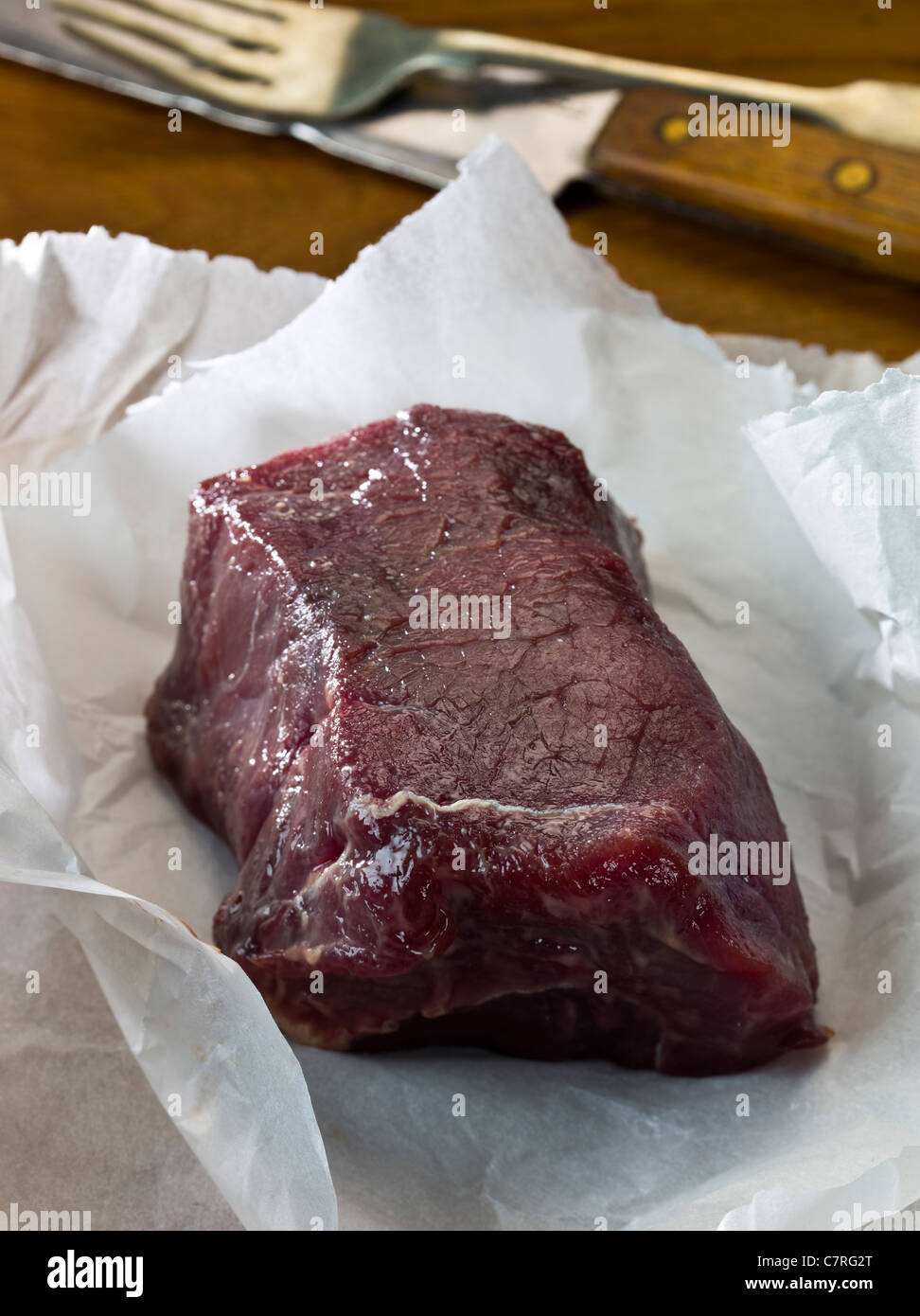 Haunch di materie specialità di carne di cervo Foto Stock