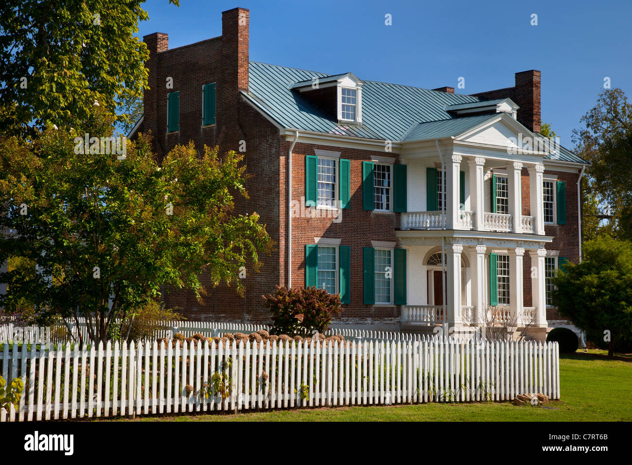 Historic Carnton Plantation - La casa della famiglia McGavock durante la Guerra Civile Battaglia di Franklin, Tennessee, Stati Uniti d'America Foto Stock