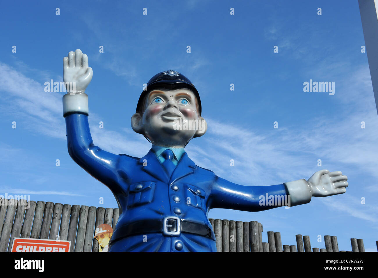 Modello di plastica poliziotto England Regno Unito Foto Stock
