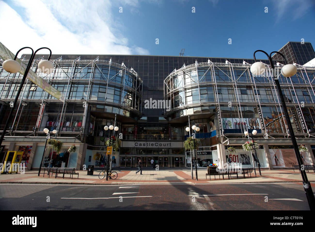 : CastleCourt Shopping Centre, il Royal Avenue, Belfast City Centre, Irlanda del Nord, Regno Unito. Foto Stock