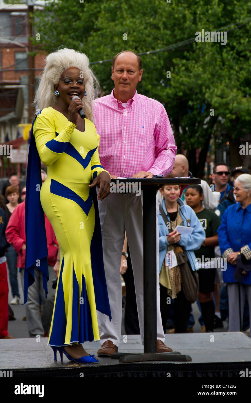 Nuova speranza celebra evento nella nuova speranza, Pennsylvania Foto Stock