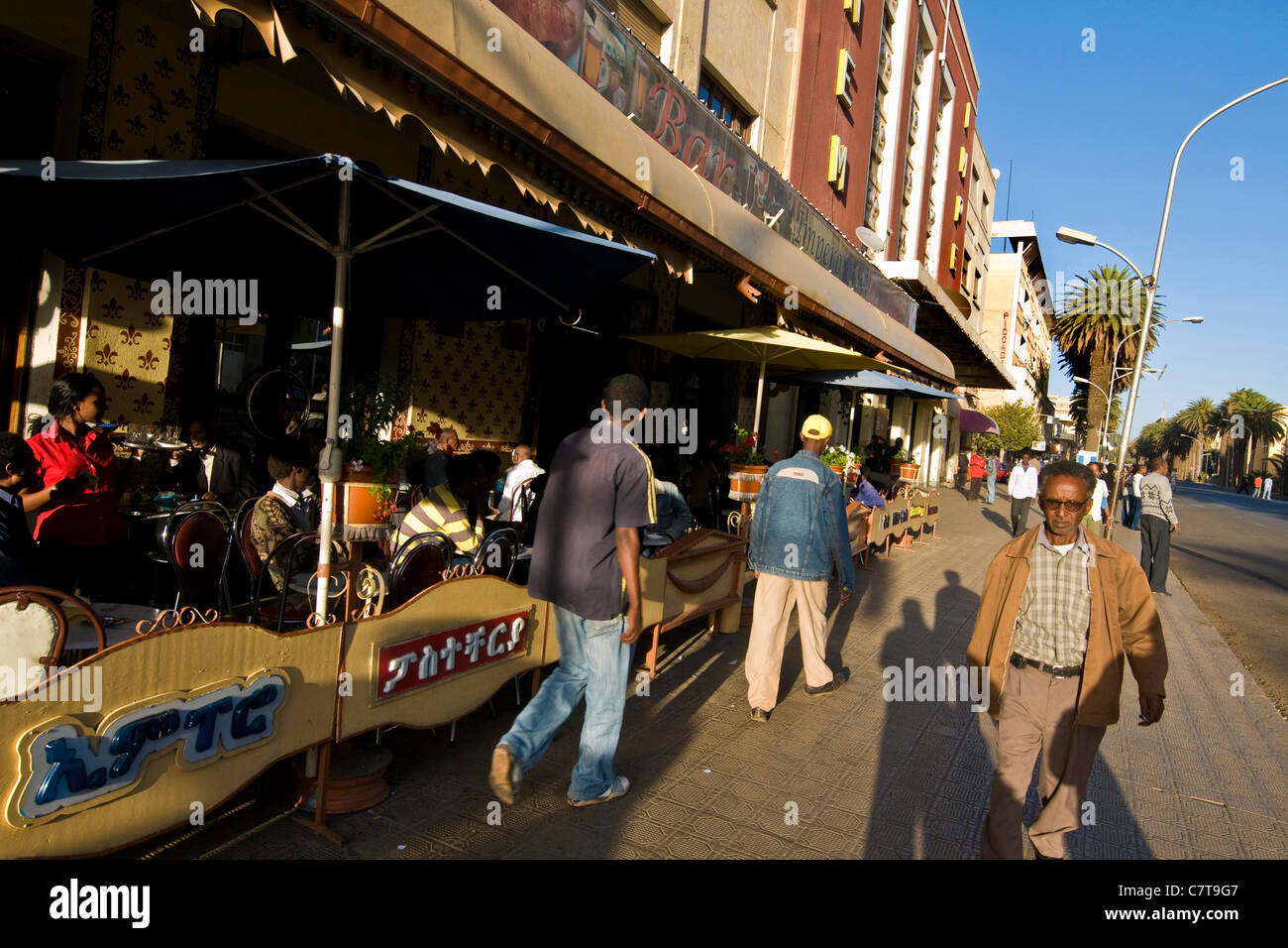 Africa, Eritrea, Asmara, Harmet street Foto Stock