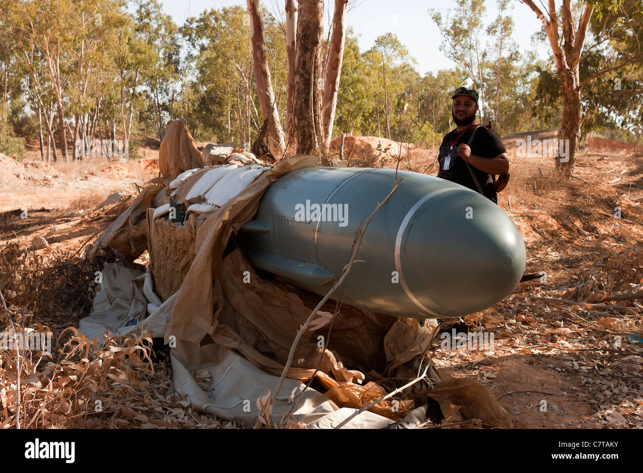 P 21 Styx radar guidato i missili cruise usati da Col conflitto Gheddafi guerra civile arma Gheddafi Foto Stock