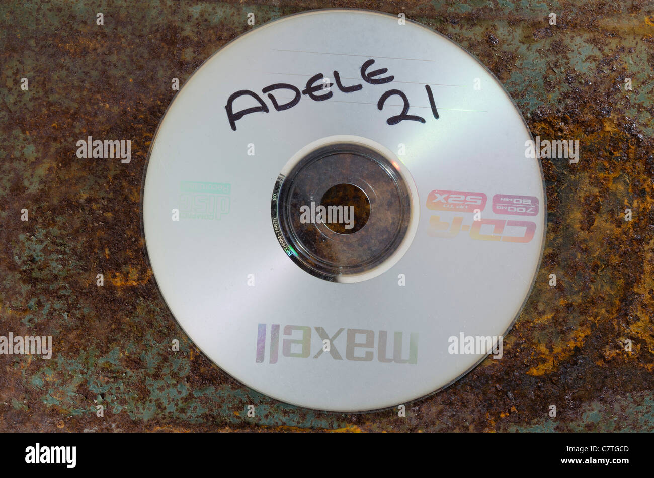 Copia illegale di album '21' dal cantante "Adele' Foto Stock