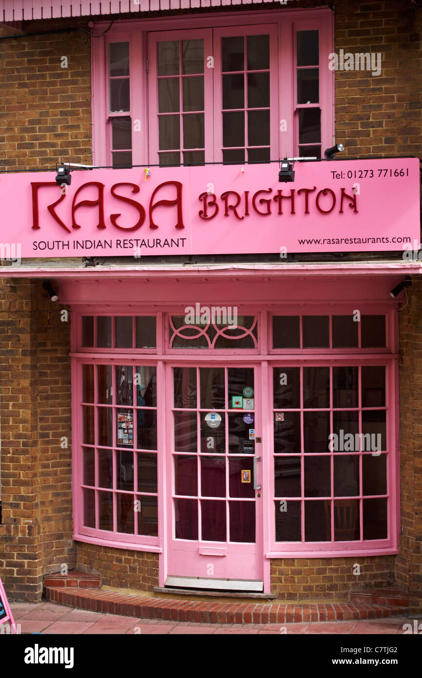 Rasa Brighton Sud ristorante indiano a Brighton in Settembre Foto Stock