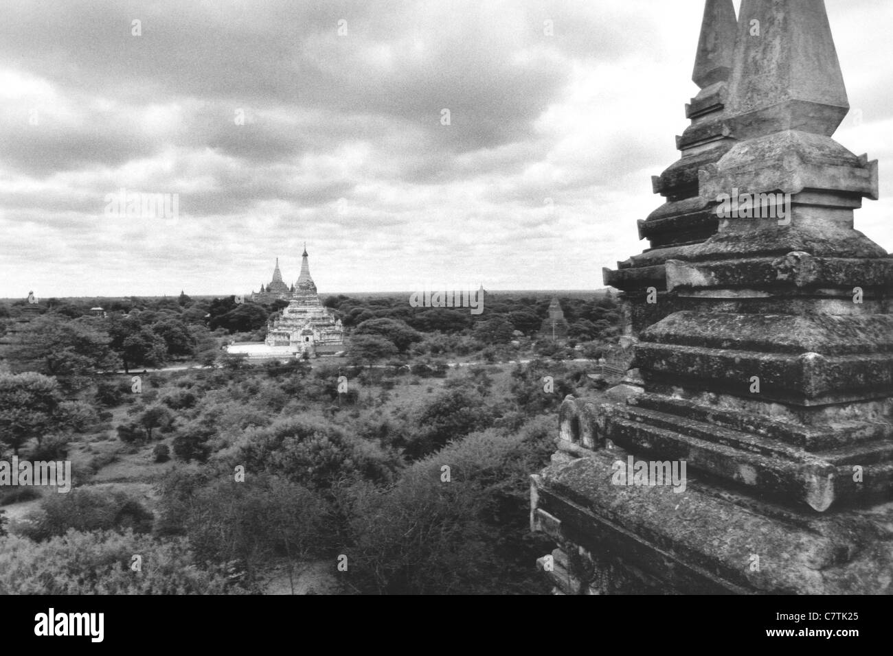 La Birmania, Bagan, Bagan la zona archeologica Foto Stock