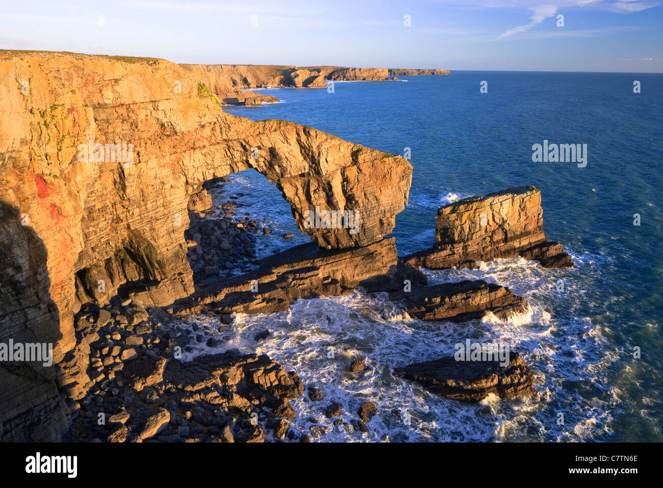 Ponte Verde del Galles St Headland Govans Pembrokeshire Wales Foto Stock