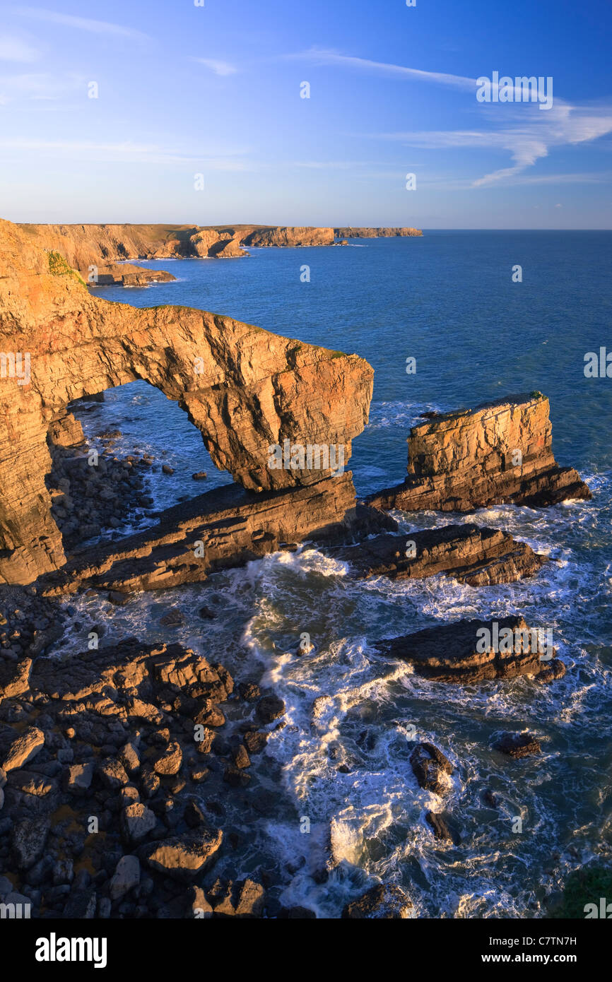 Ponte Verde del Galles St Headland Govans Pembrokeshire Wales Foto Stock