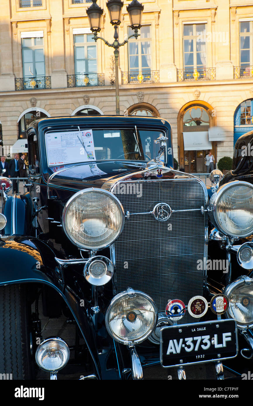 Parigi, Francia, Auto d'epoca in esposizione, la Salle, tipo 8-345B, GM, Convertibile, 1932, auto costose, l'evoluzione delle auto Foto Stock