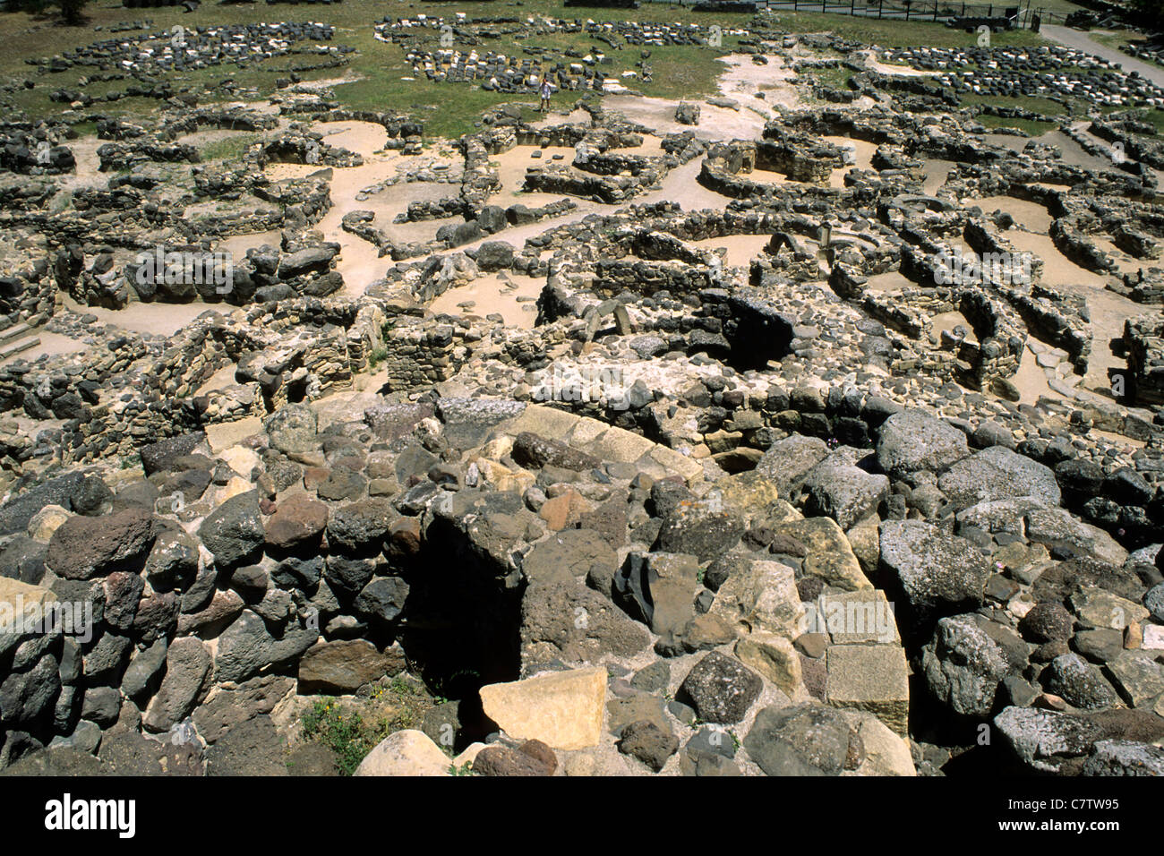 L'Italia, Sardegna, Barumini, sito archeologico Foto Stock