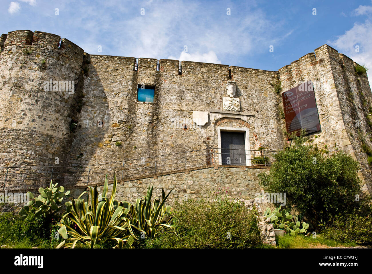 Il porto di La Spezia, St. George Castle Foto Stock