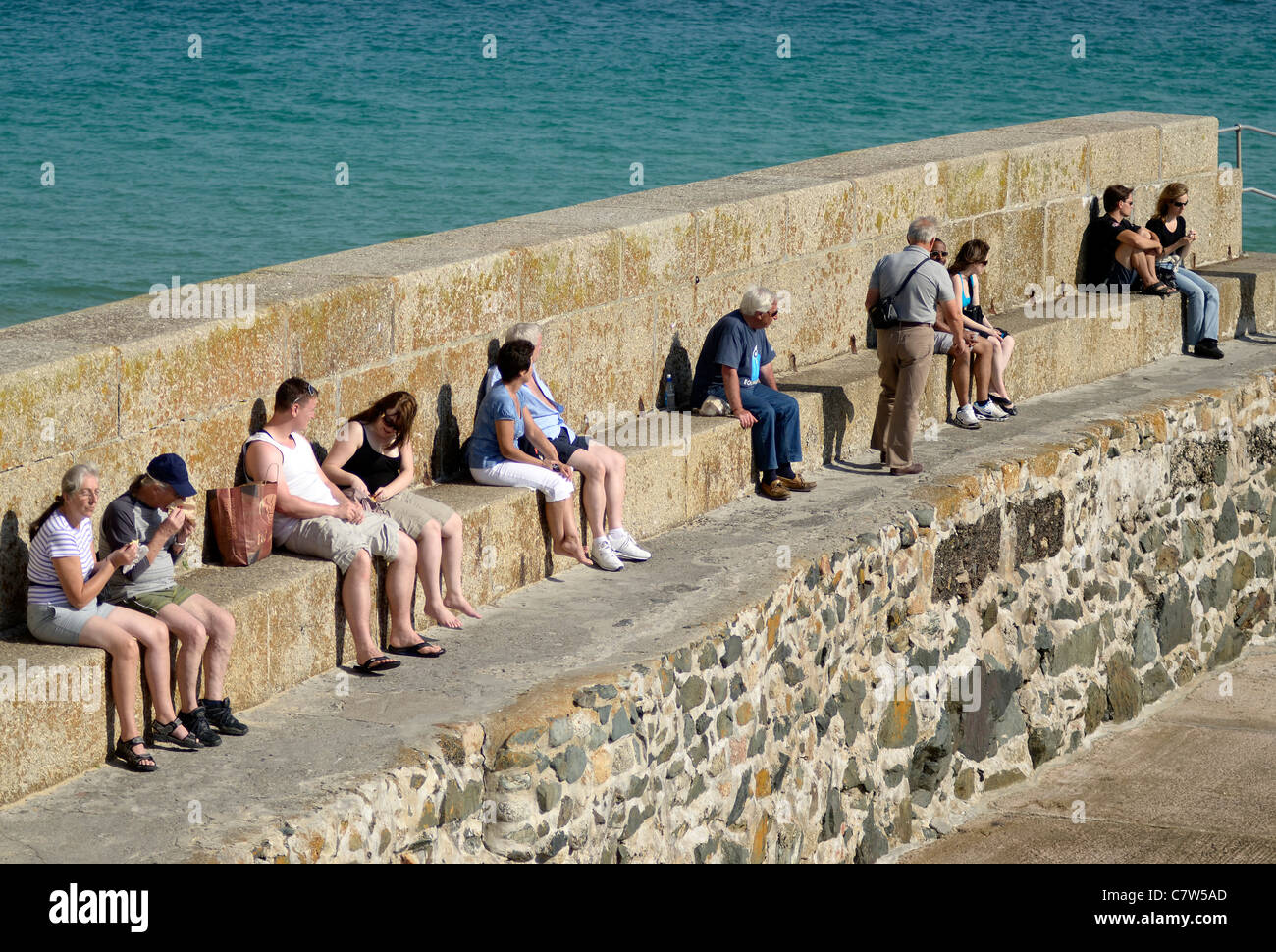 St Ives sunny autunno Cornwall Regno Unito Foto Stock