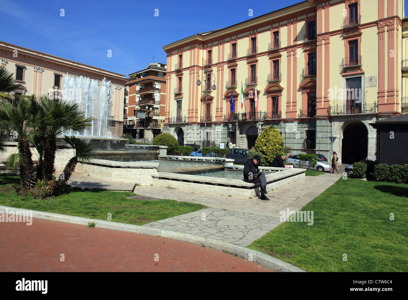 L'Italia, Campania, Avellino, Piazza Libertà, Palazzo Caracciolo Foto Stock