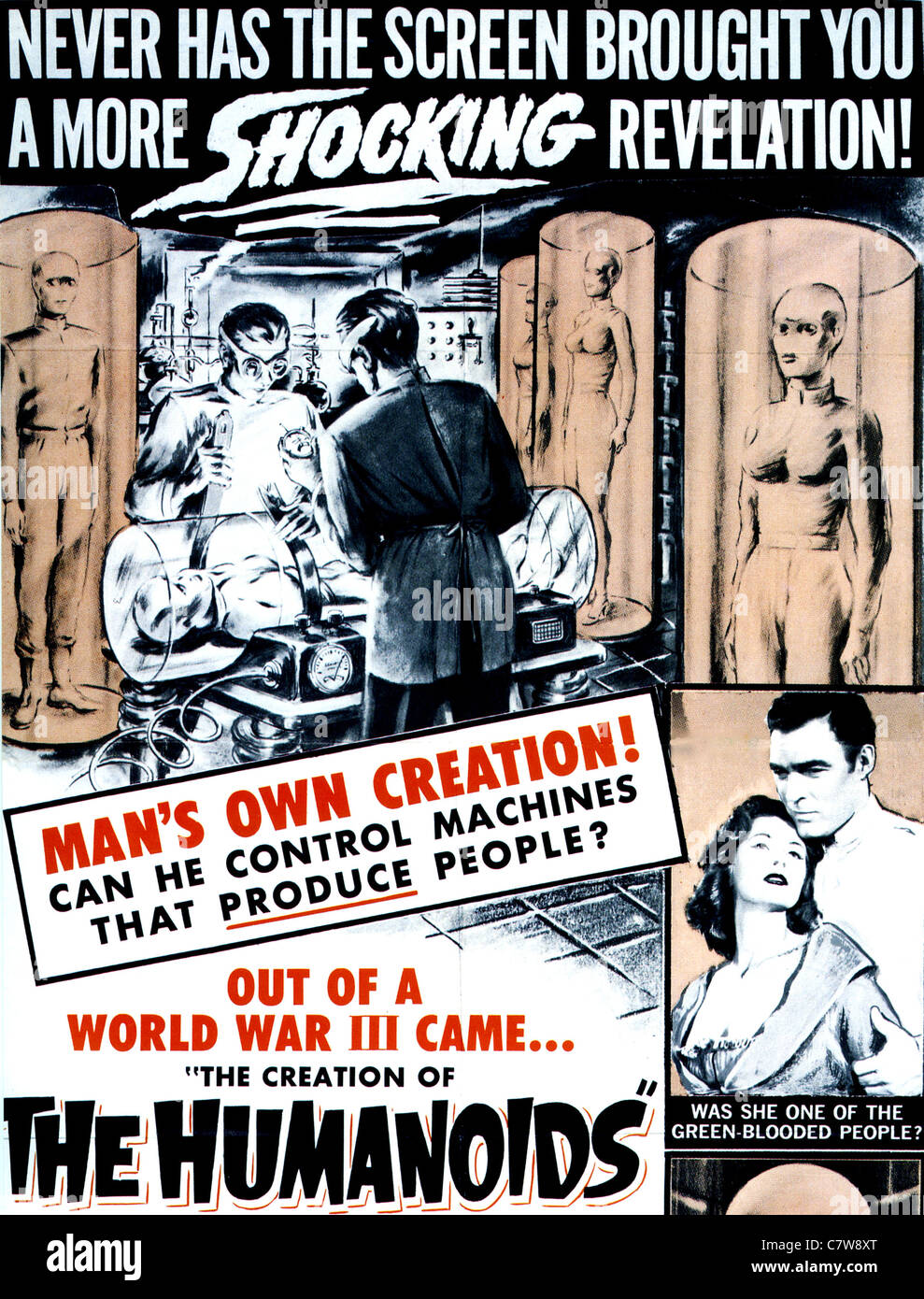 La creazione di un poster di umanoidi fort 1962 Genie film productions Foto Stock