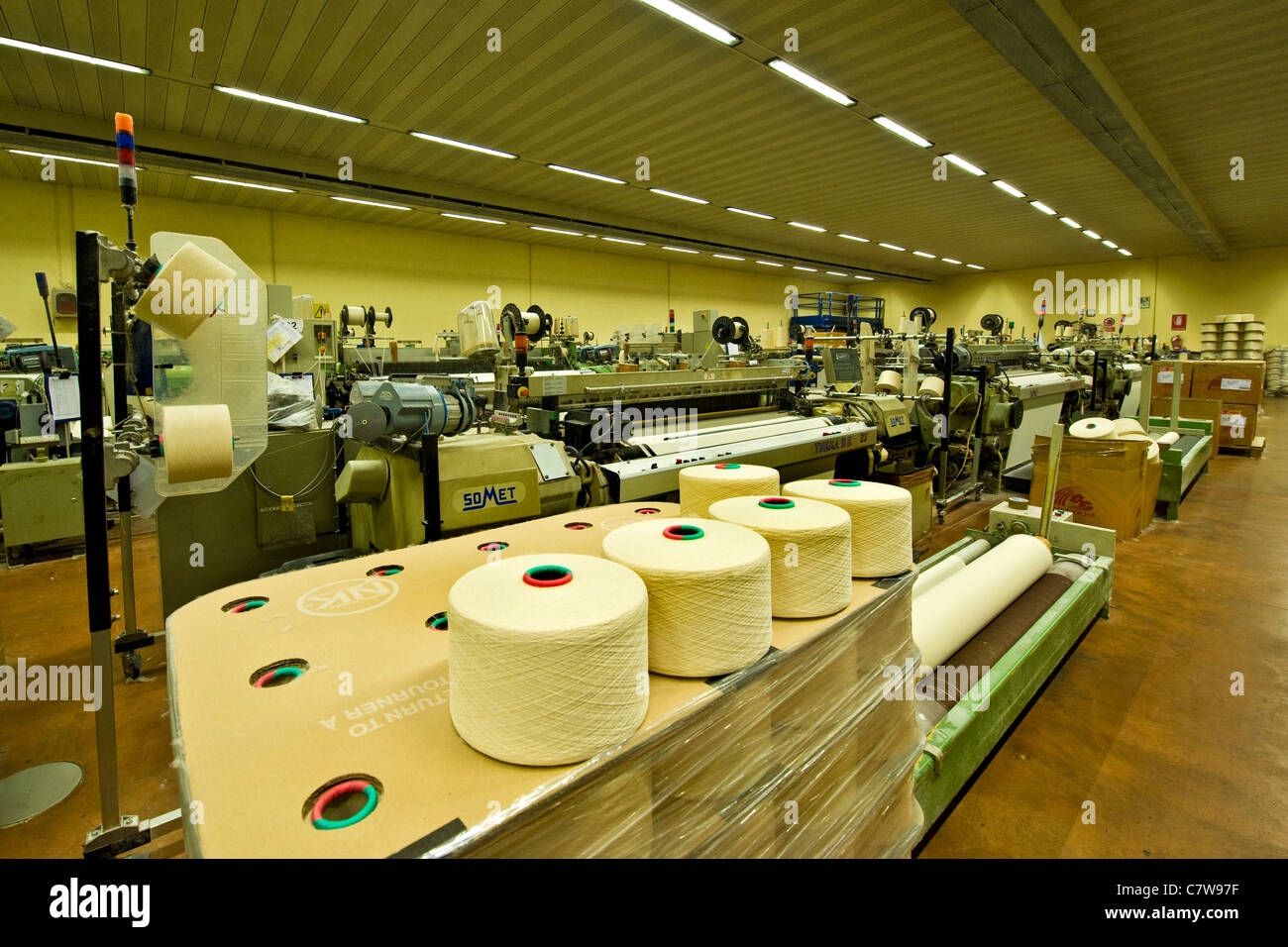 Industria tessile Foto Stock