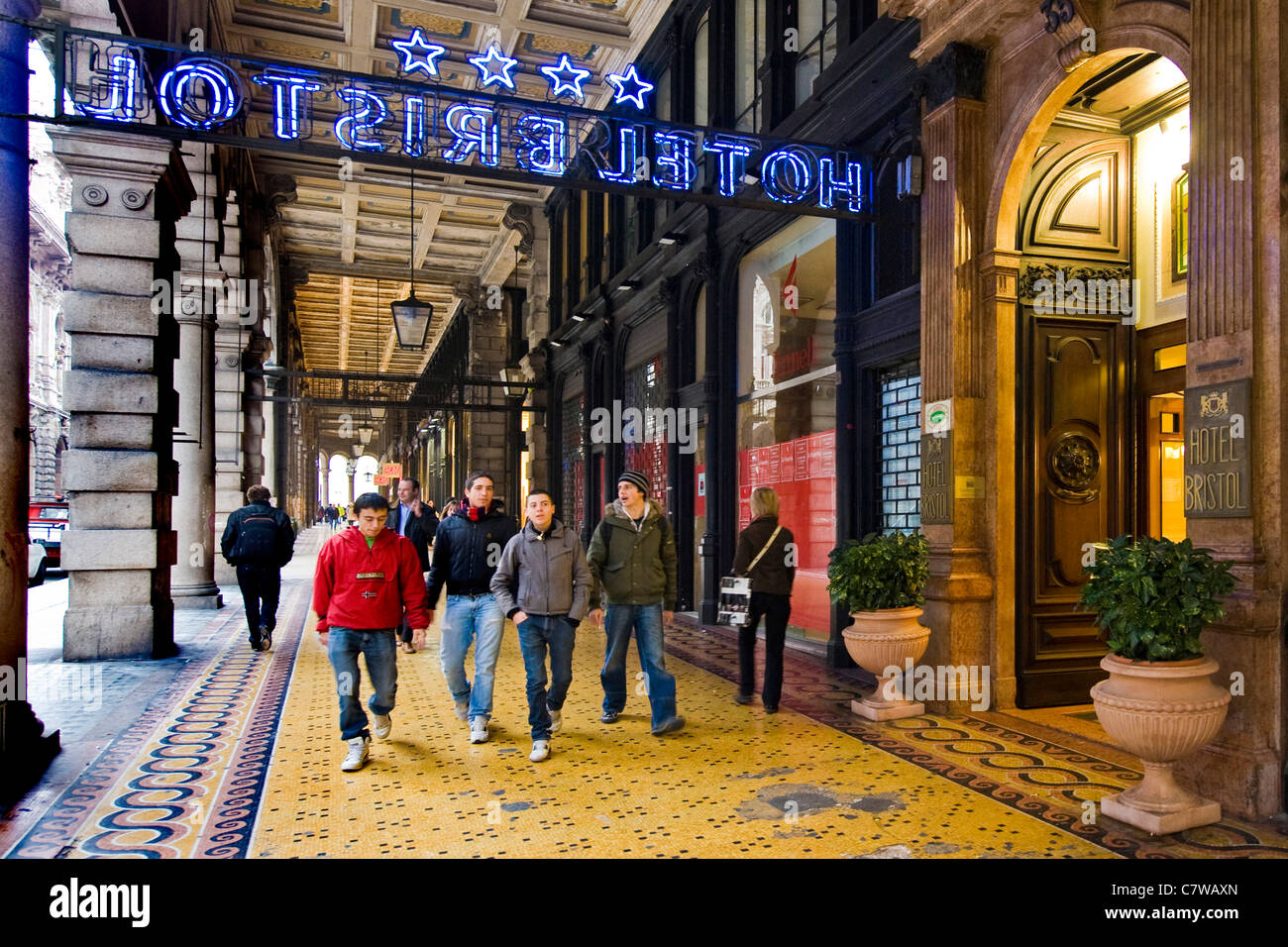 In Italia, la Liguria, Genova, centro, Via XX Settembre Foto Stock