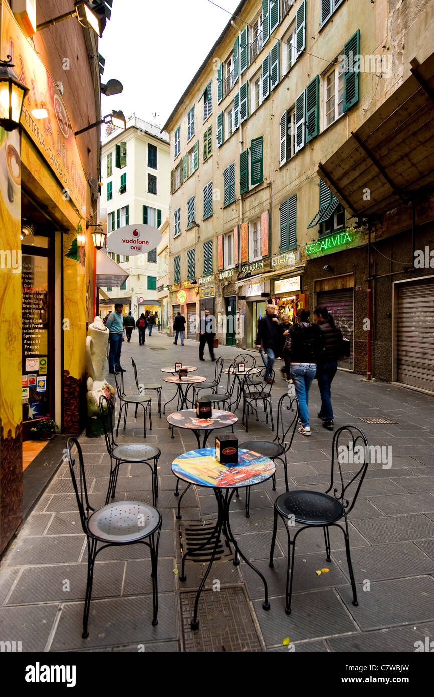 In Italia, la Liguria, Genova, old town Foto Stock