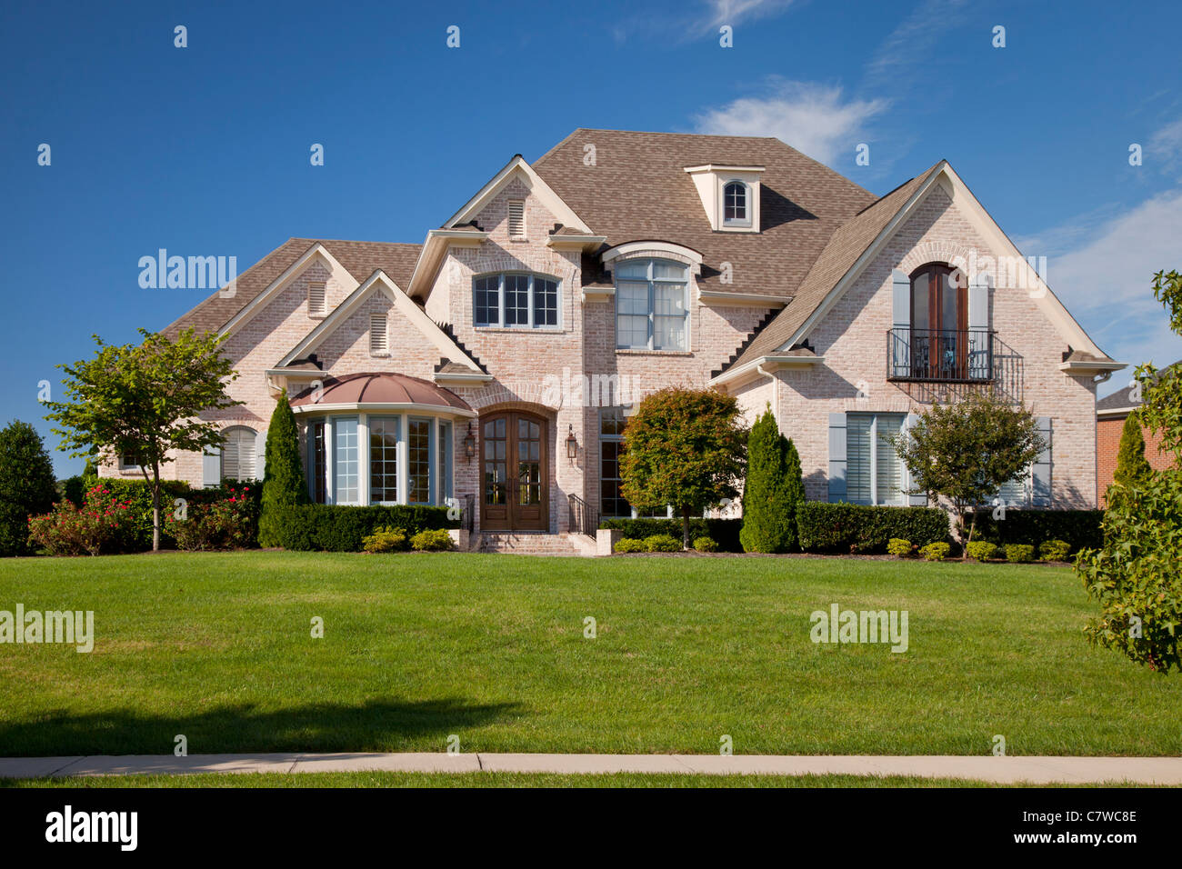 Tipica casa in nice americano suddivisione vicino a Nashville Tennessee USA Foto Stock