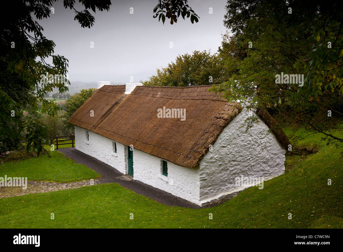 Irlanda, Co Wicklow, Knockarrigan, il 1799 ribellione Cottage di Dwyer-mc Allister Foto Stock
