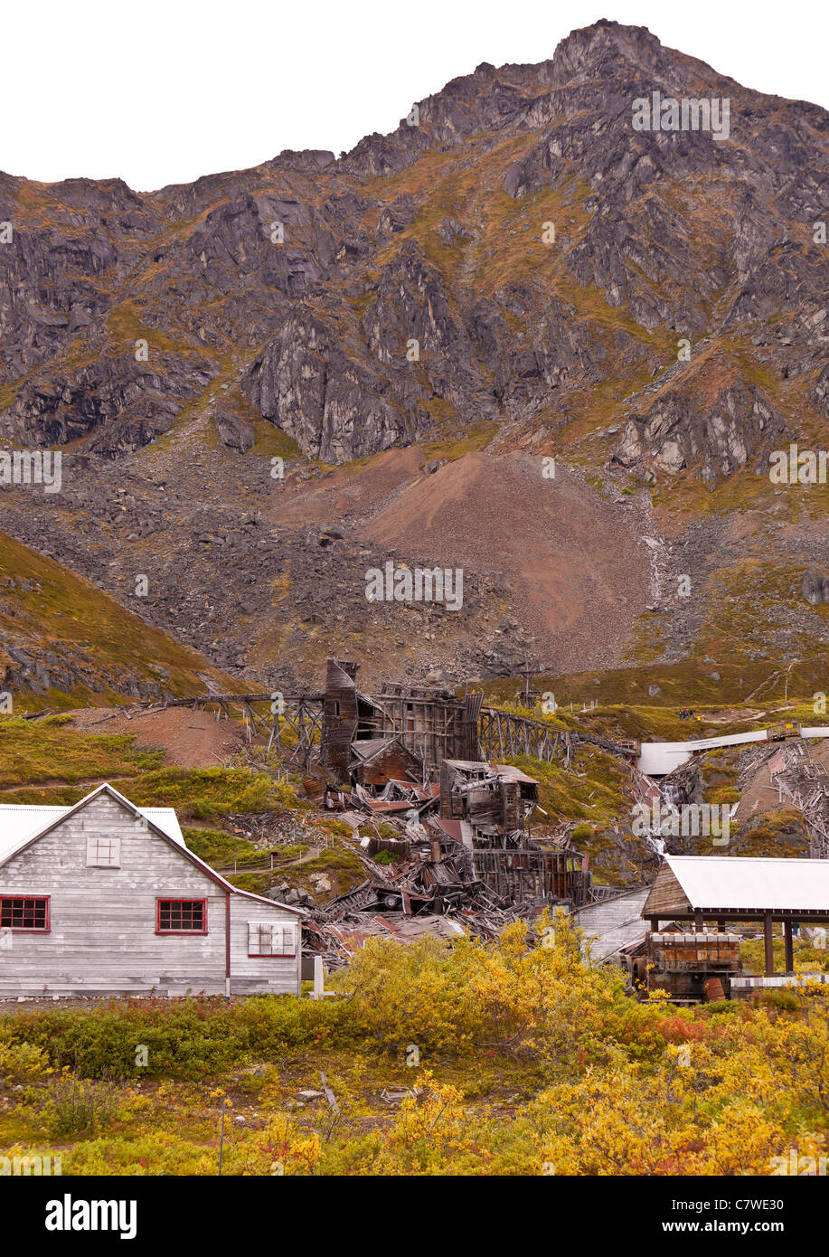 HATCHER PASS, Alaska, Stati Uniti d'America - Indipendenza il mio stato storico parco. Foto Stock