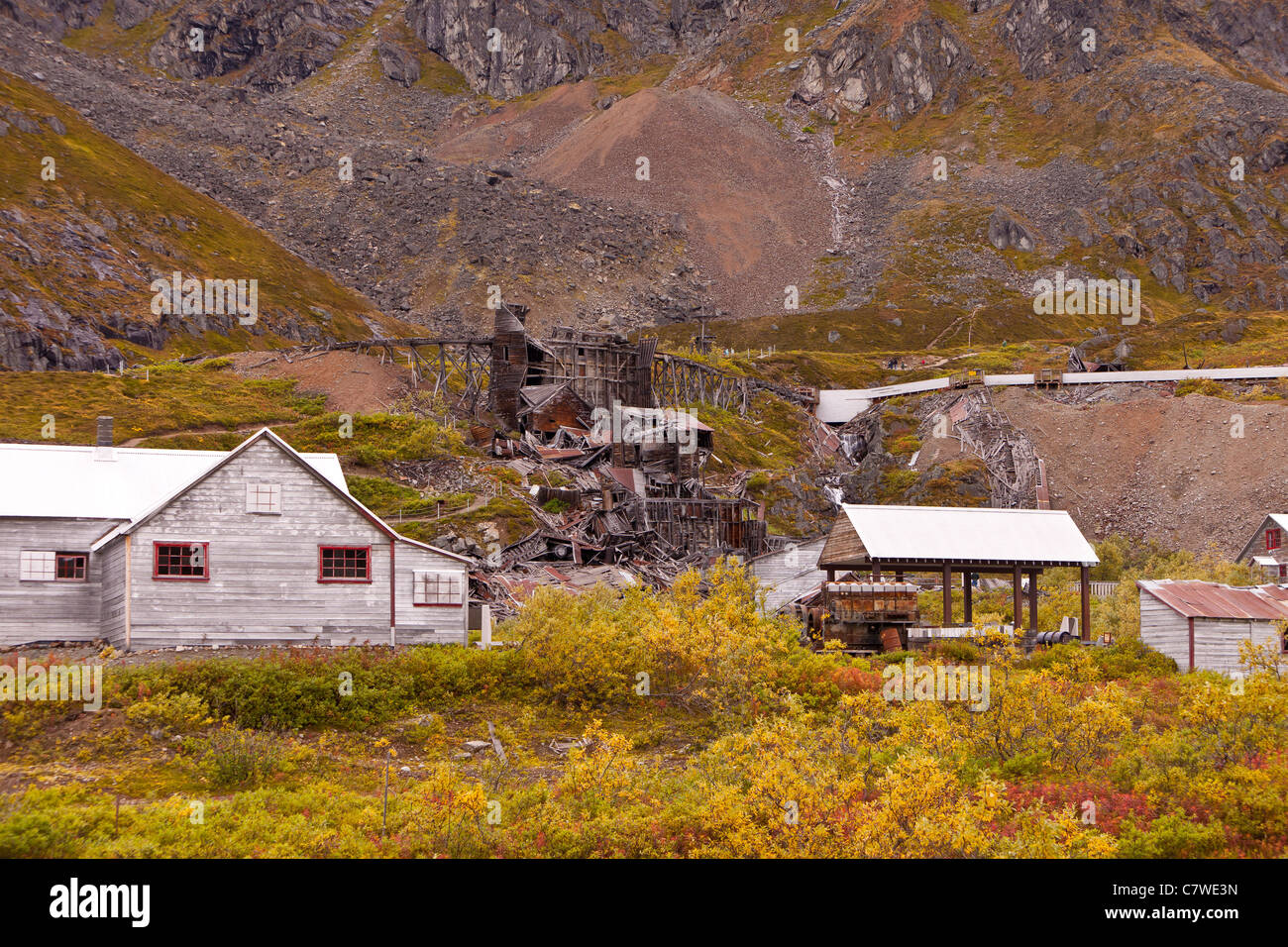 HATCHER PASS, Alaska, Stati Uniti d'America - Indipendenza il mio stato storico parco. Foto Stock
