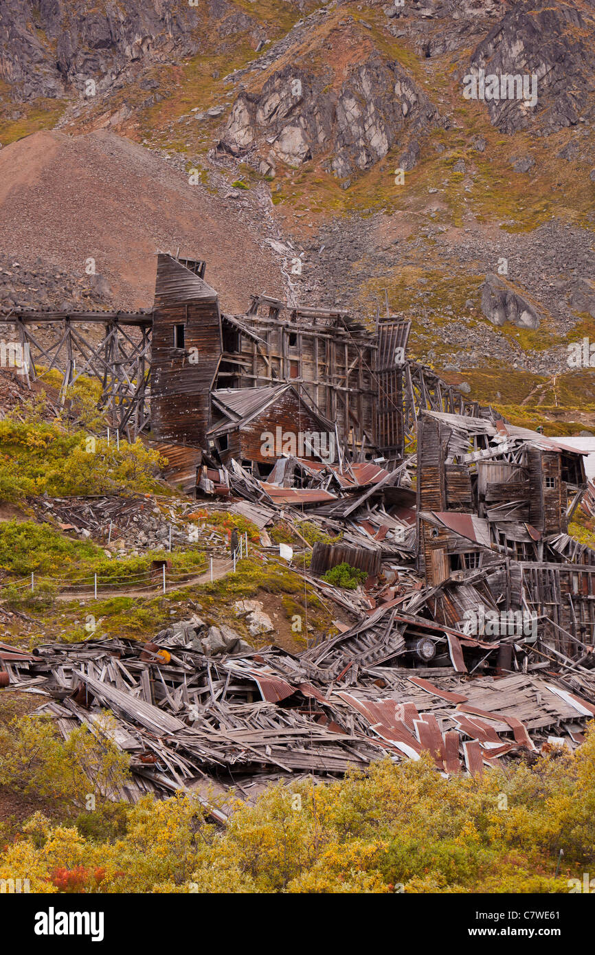 HATCHER PASS, Alaska, Stati Uniti d'America - Indipendenza il mio stato storico parco. Foto Stock