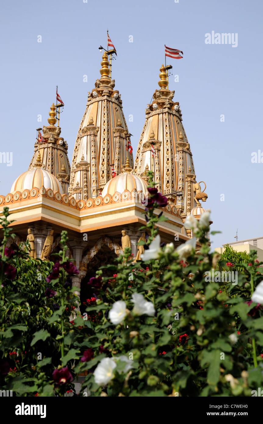 Shri Swaminarayan mandir Tempio Ahmedabad Sampraday Swaminarayan Hindu setta Gujarat sede Sampraday NarNarayan Dev Gadi Foto Stock