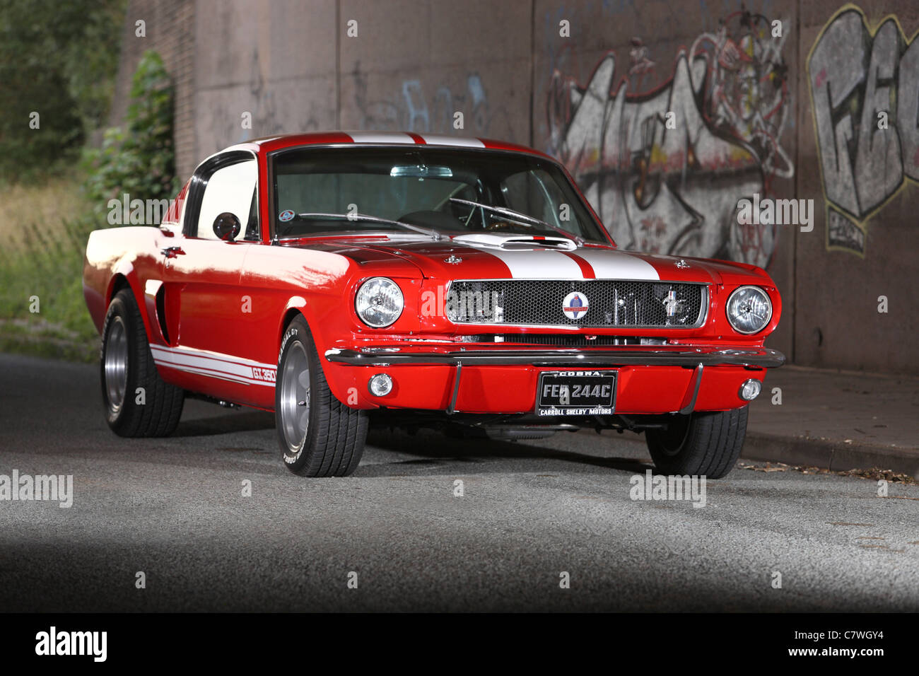 Red Shelby Cobra Mustang Foto Stock