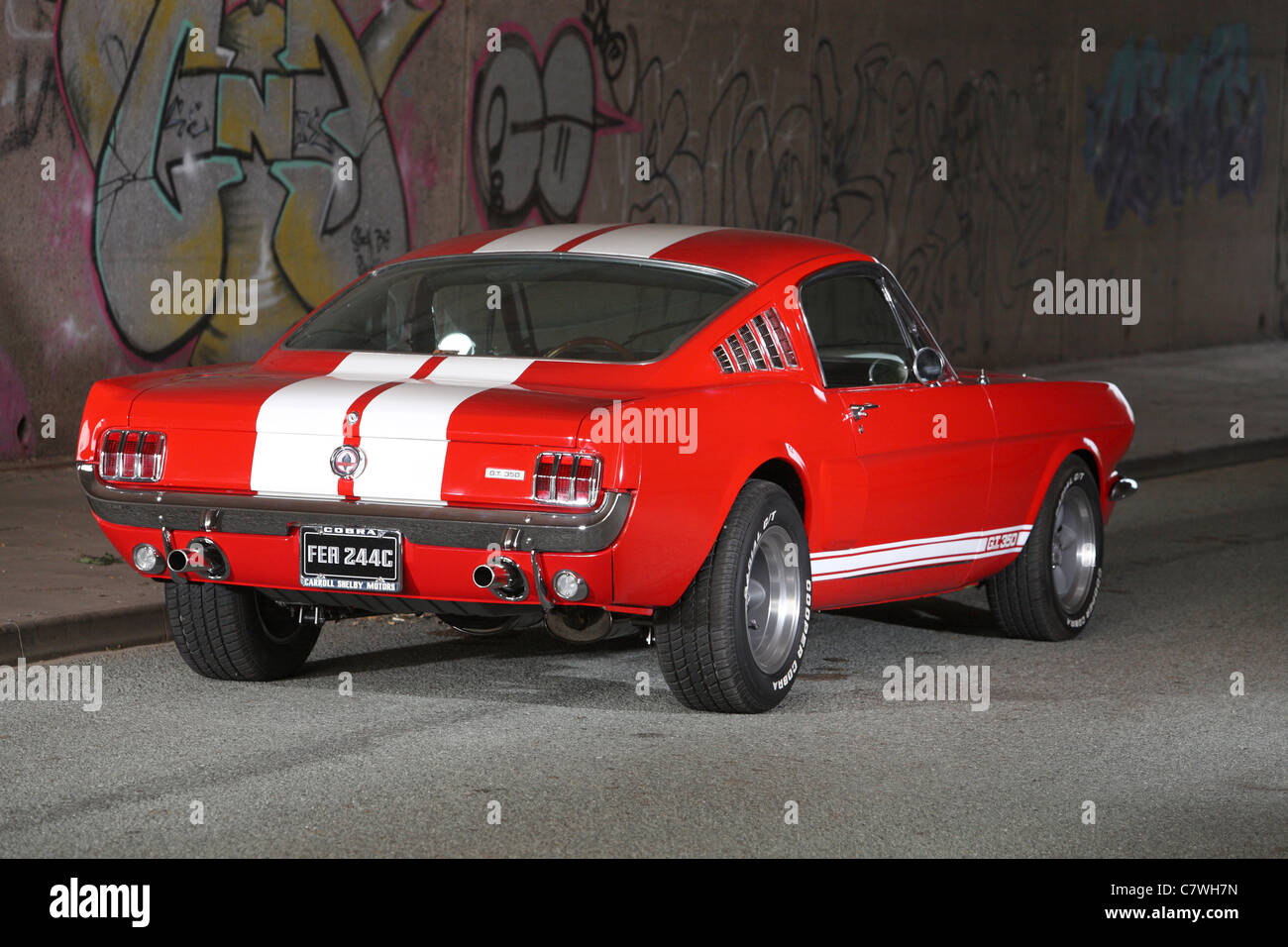 Red Shelby Cobra Mustang Foto Stock