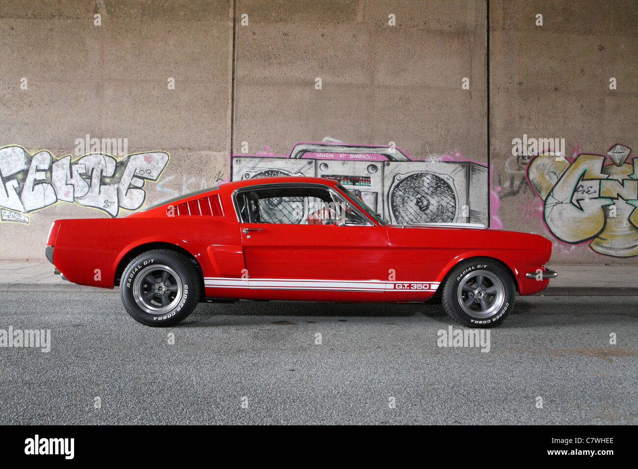Red Shelby Cobra Mustang Foto Stock