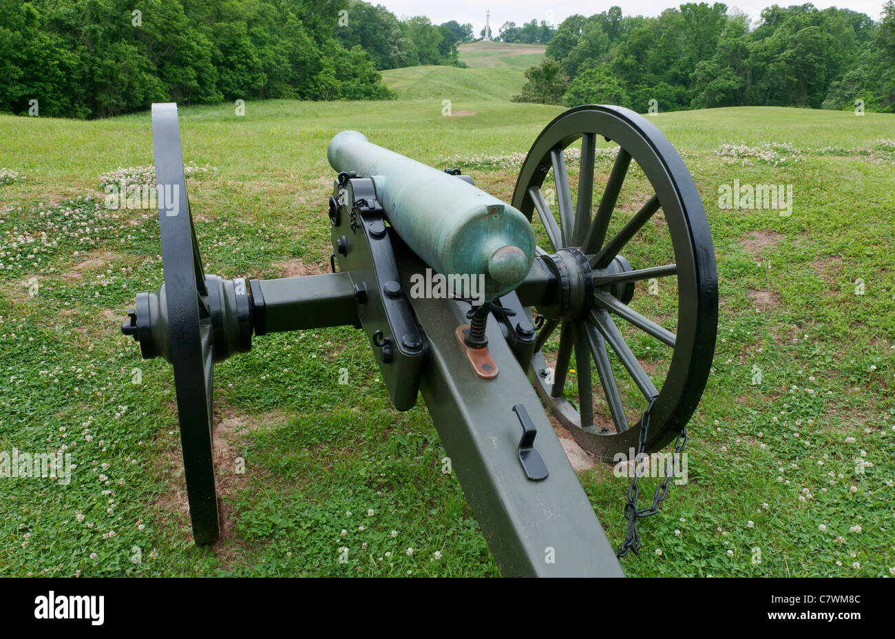 La Mississippi, Vicksburg Vicksburg, National Military Park, 1700 acri della Guerra Civile Americana 1863 assedio militare delle operazioni Foto Stock