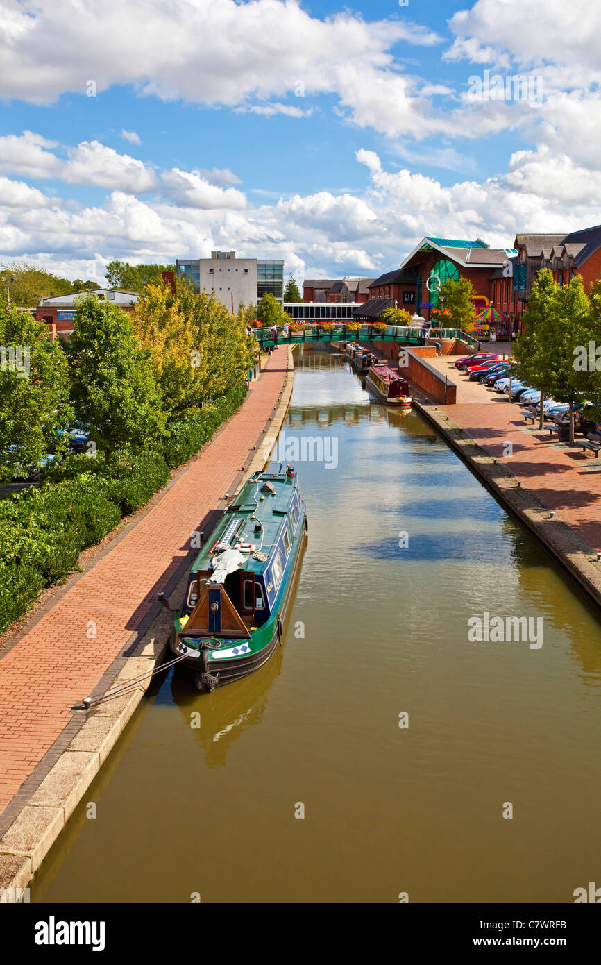 Una vista del canale di Oxford in Banbury Oxfordshire UK Foto Stock