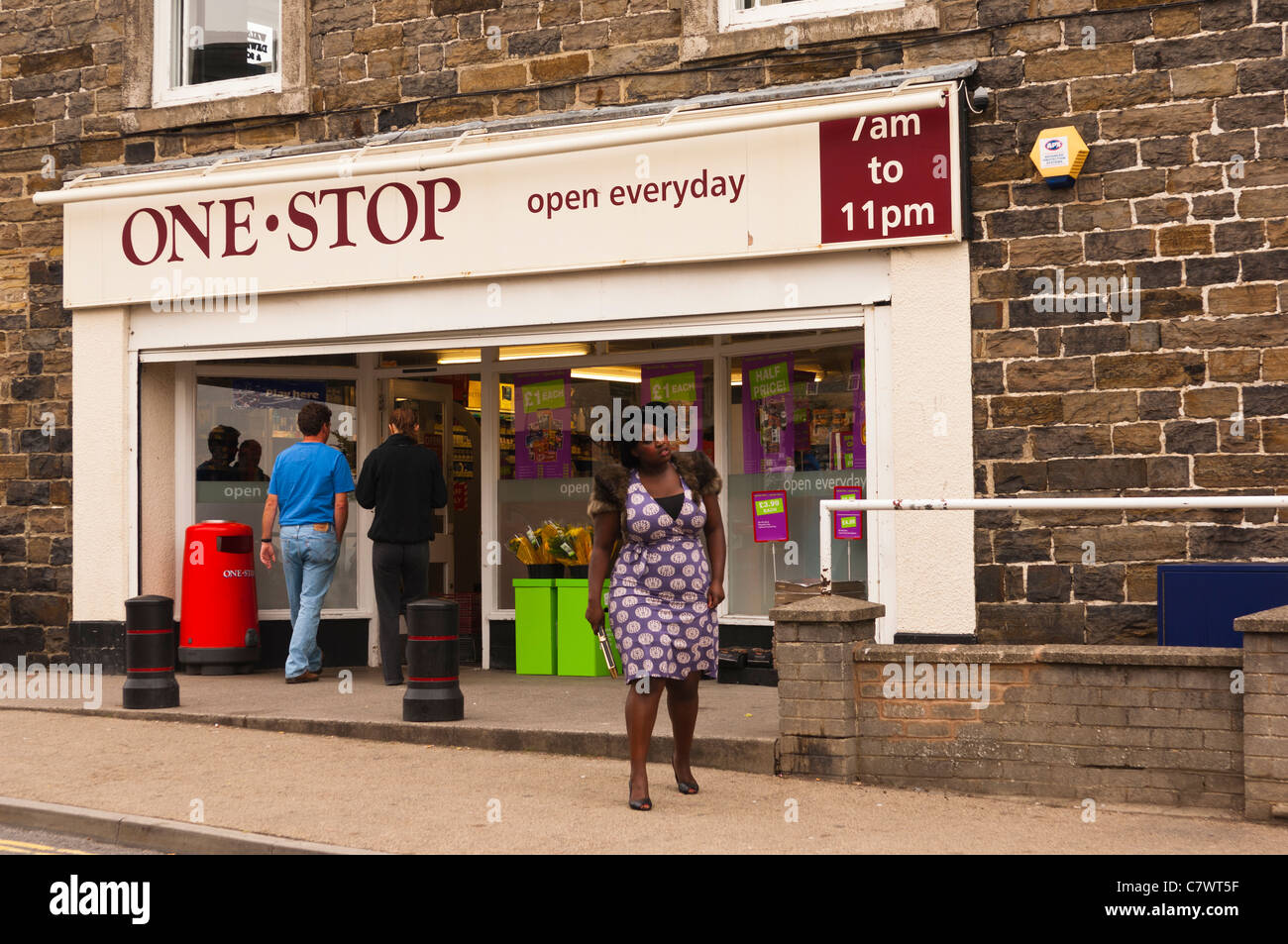 One stop shop store a Leyburn in North Yorkshire , Inghilterra , Inghilterra , Regno Unito Foto Stock