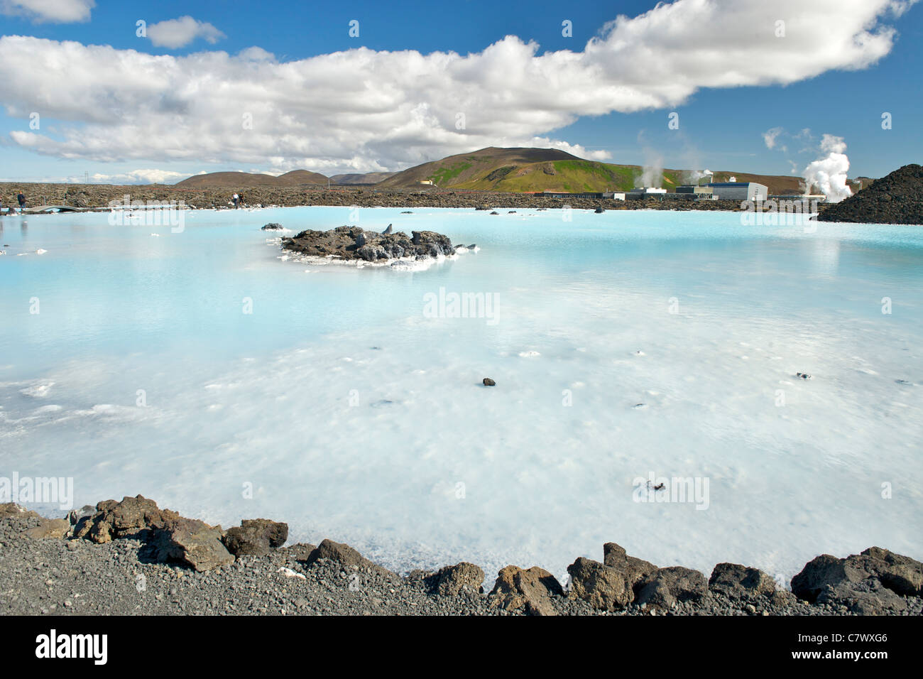 La laguna blu vicino a Reykjavik in Islanda. Foto Stock